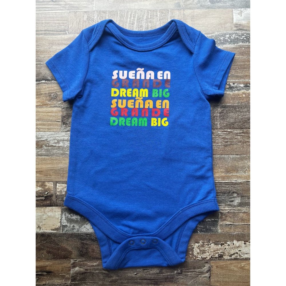 Latino Heritage Month - Bodysuit - Baby 3 - 6M - Short Sleeve - Blue